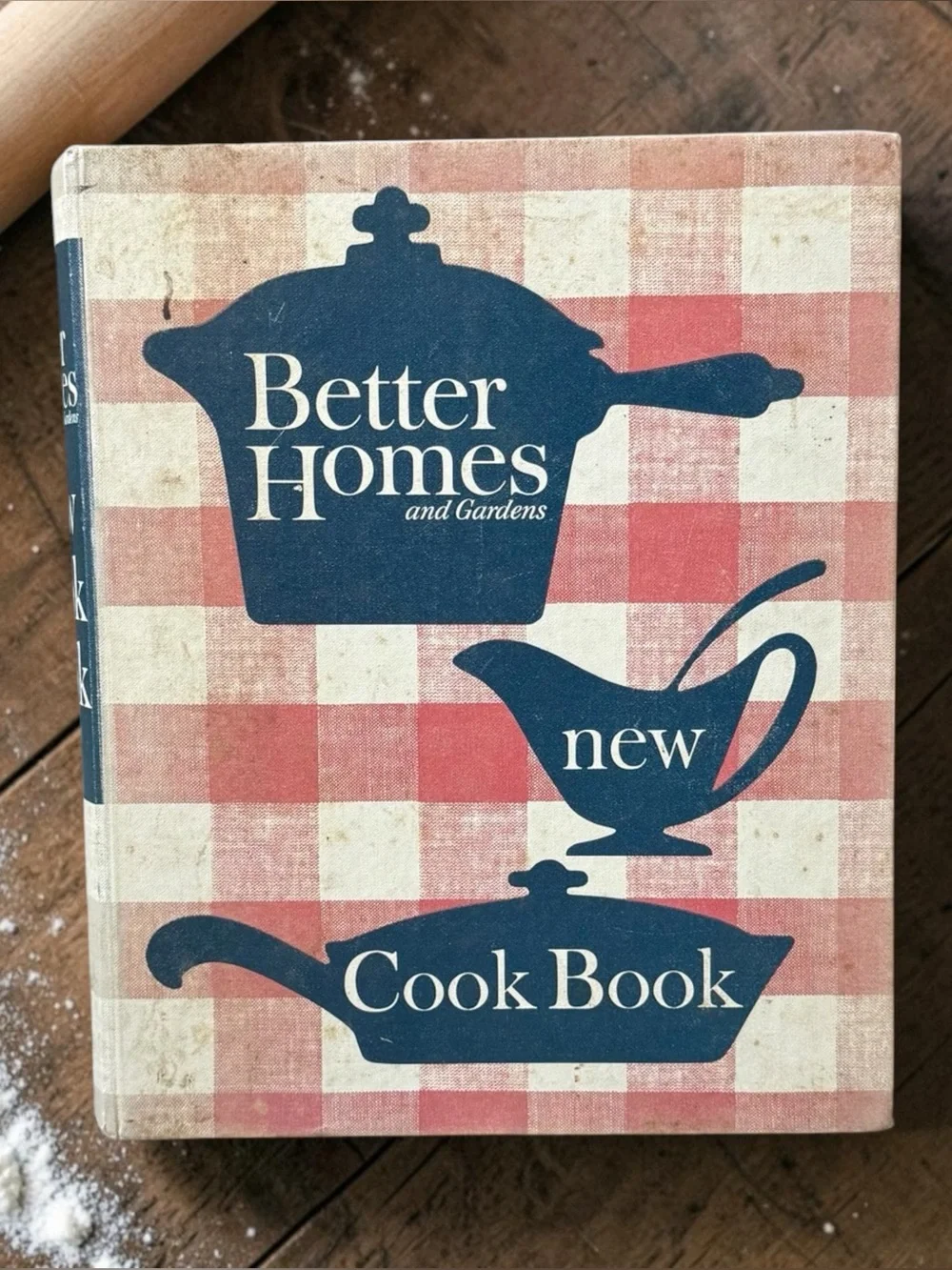 60s Vintage Better Homes & Gardens New Cook Book Red Plaid Hardcover Binder
